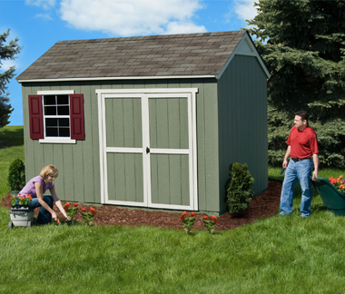 12×8 Shed with Extra Overhead Storage Space – Burlington 